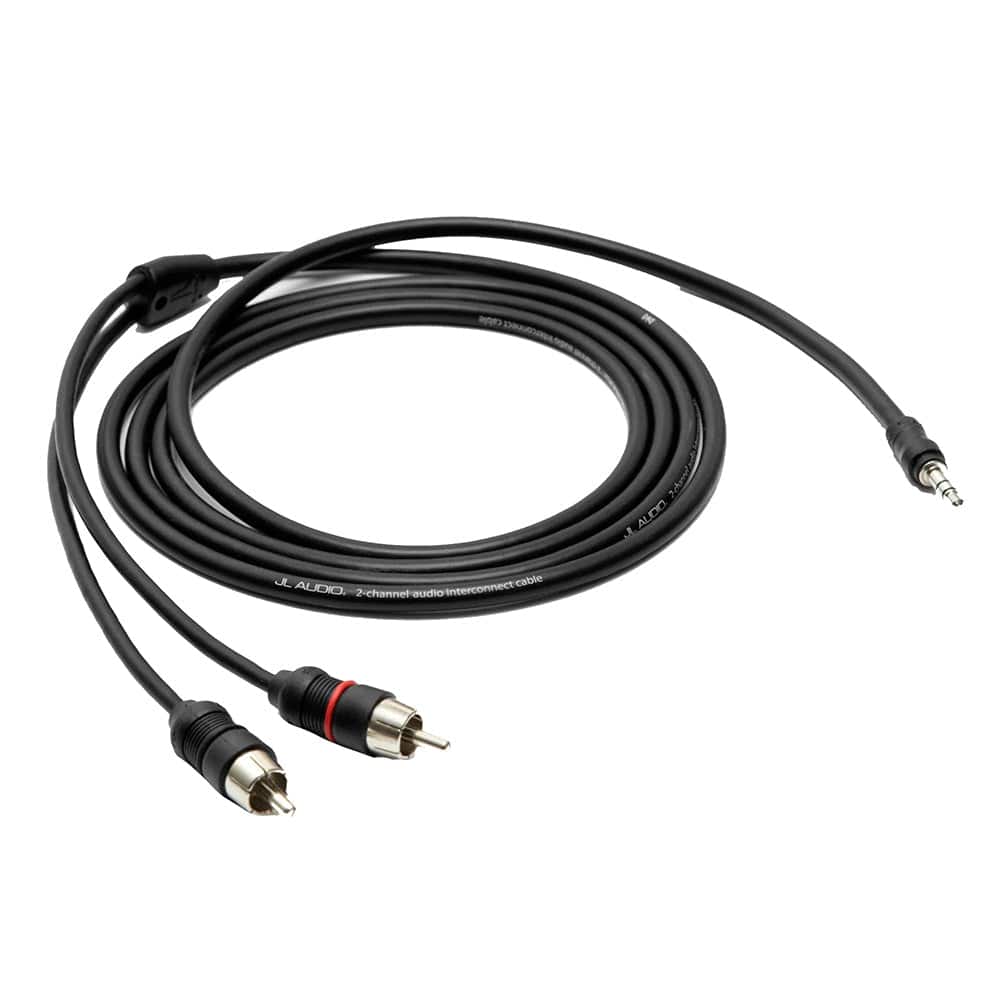 JL Audio 2 Channel 6' Mini to RCA Audio Interconnect Cable - XD-MINIRCA-6 [010-13458-00] - Twin Screws Marine Service