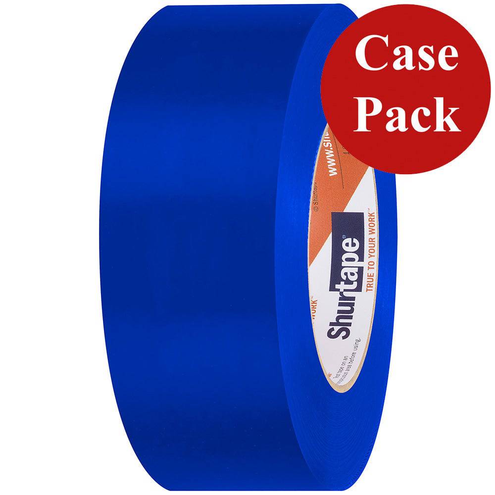 Shurtape UV-Resistant Marine Heat Shrink Tape - 48MM x 55M Roll - Straight Edge Blue *Case of 24 Rolls* [105731C] - Twin Screws Marine Service