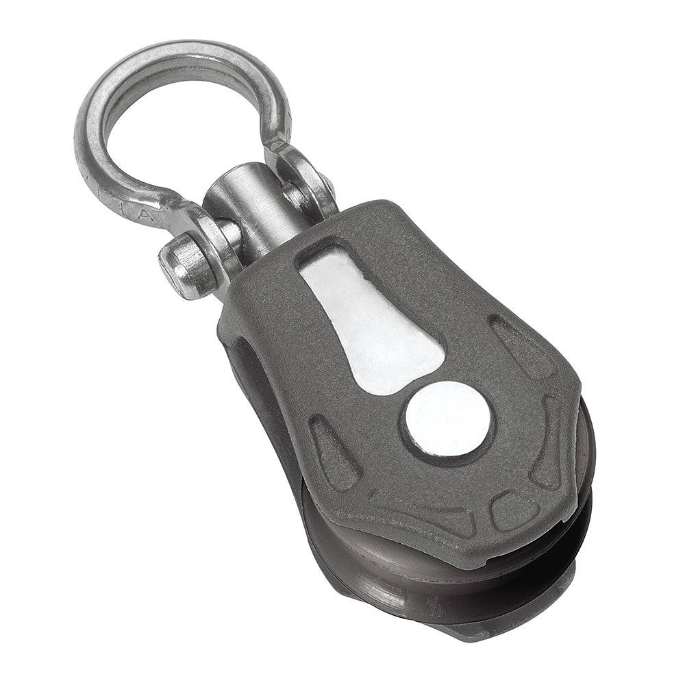 Barton Marine Size 0 20mm Plain Bearing Pulley Block Single Swivel [N00130] - Twin Screws Marine Service