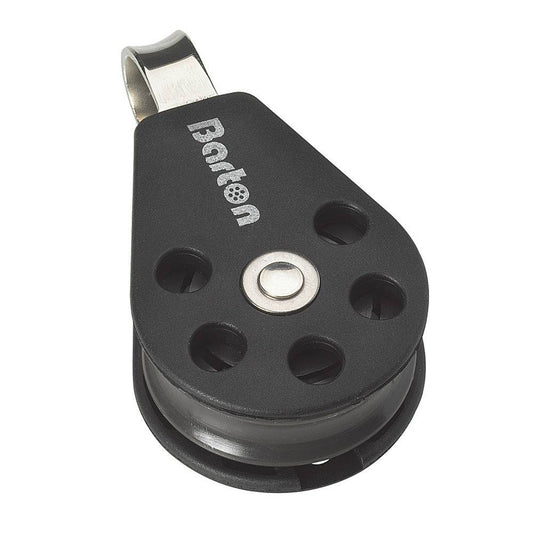 Barton Marine Size 3 45mm Plain Bearing Pulley Block Single With Fixed Eye [N03110] - Twin Screws Marine Service