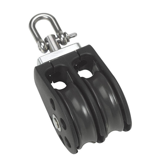 Barton Marine Size 3 45mm Plain Bearing Pulley Block Double w/Swivel [N03230] - Twin Screws Marine Service