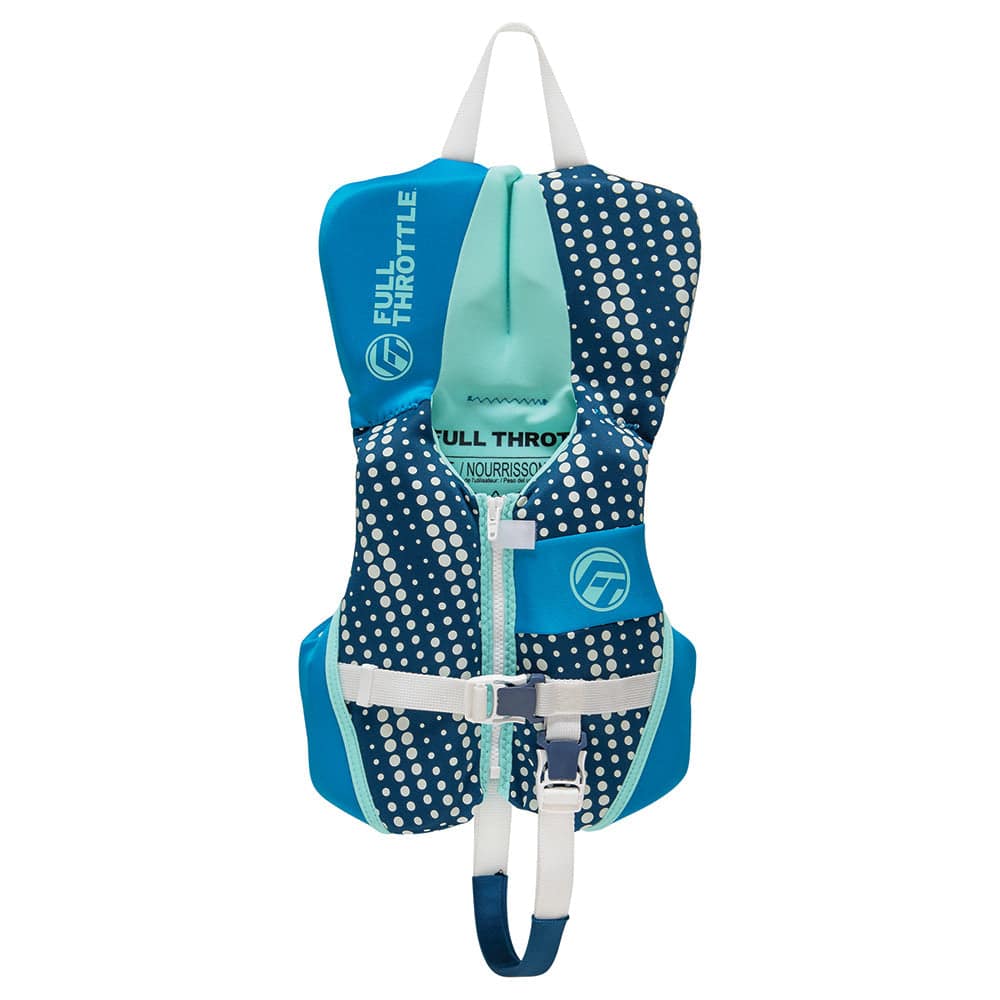 Full Throttle Infant Rapid-Dry Flex-Back Life Jacket - Aqua [142200-505-000-25] - Twin Screws Marine Service