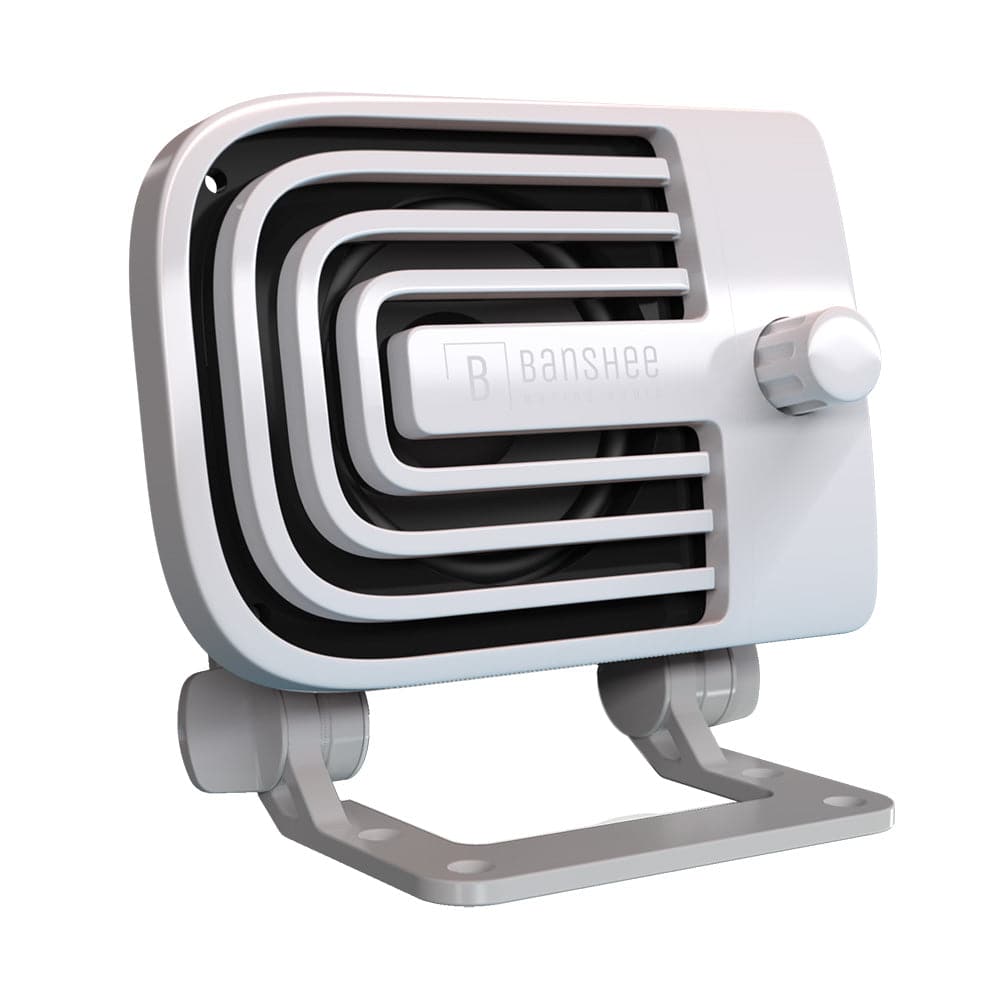 Banshee Marine Active External VHF Speaker - White [BAR-VA-1W] - Twin Screws Marine Service