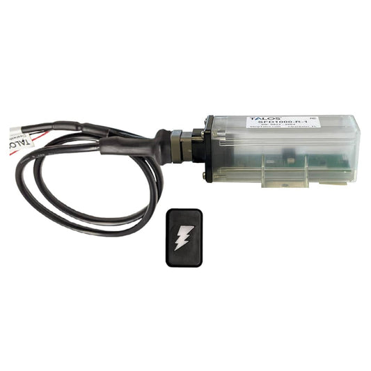 TALOS Remote Housing Lightning Detection System w/3' Cable - Black Rectangular Indicator w/Translucent Housing [SFD1000R-T1-BR-BL-3FT] - Twin Screws Marine Service