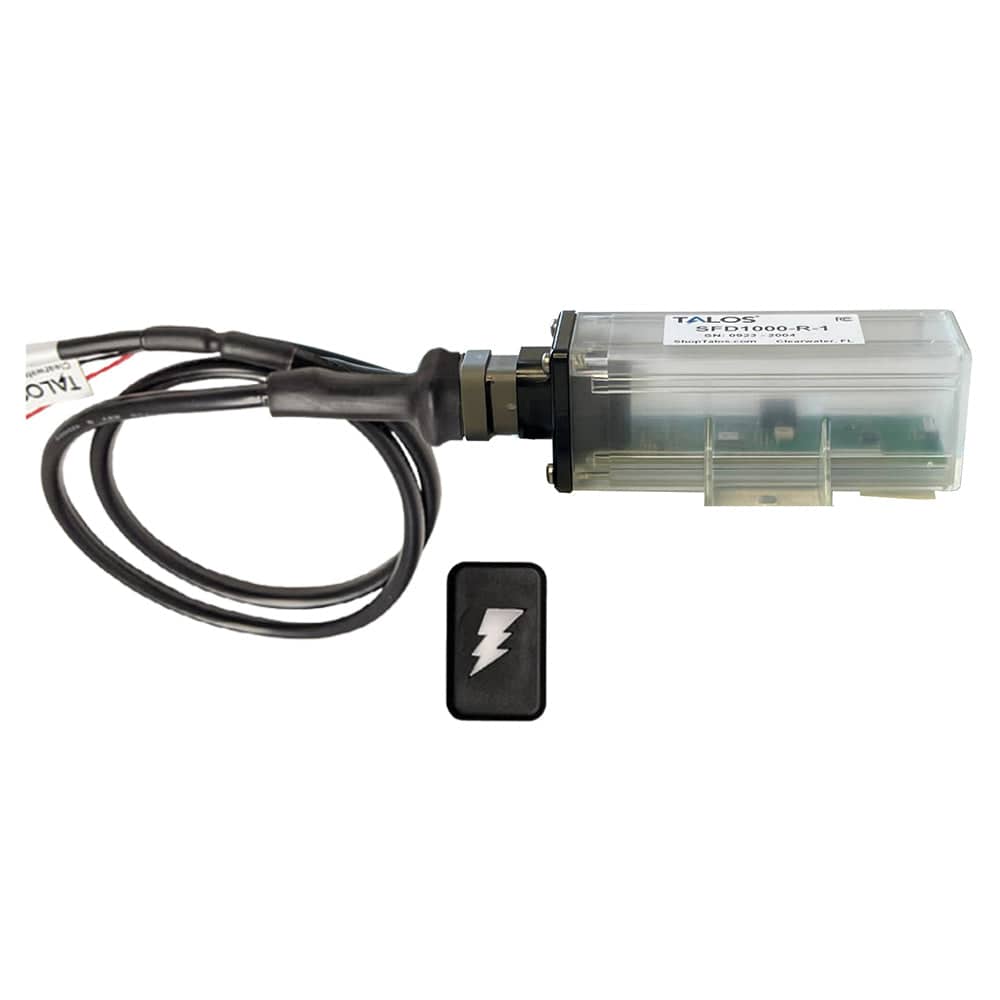 TALOS Remote Housing Lightning Detection System w/10' Cable - Black Rectangular Indicator w/Translucent Housing [SFD1000R-T1-BR-BL-10FT] - Twin Screws Marine Service