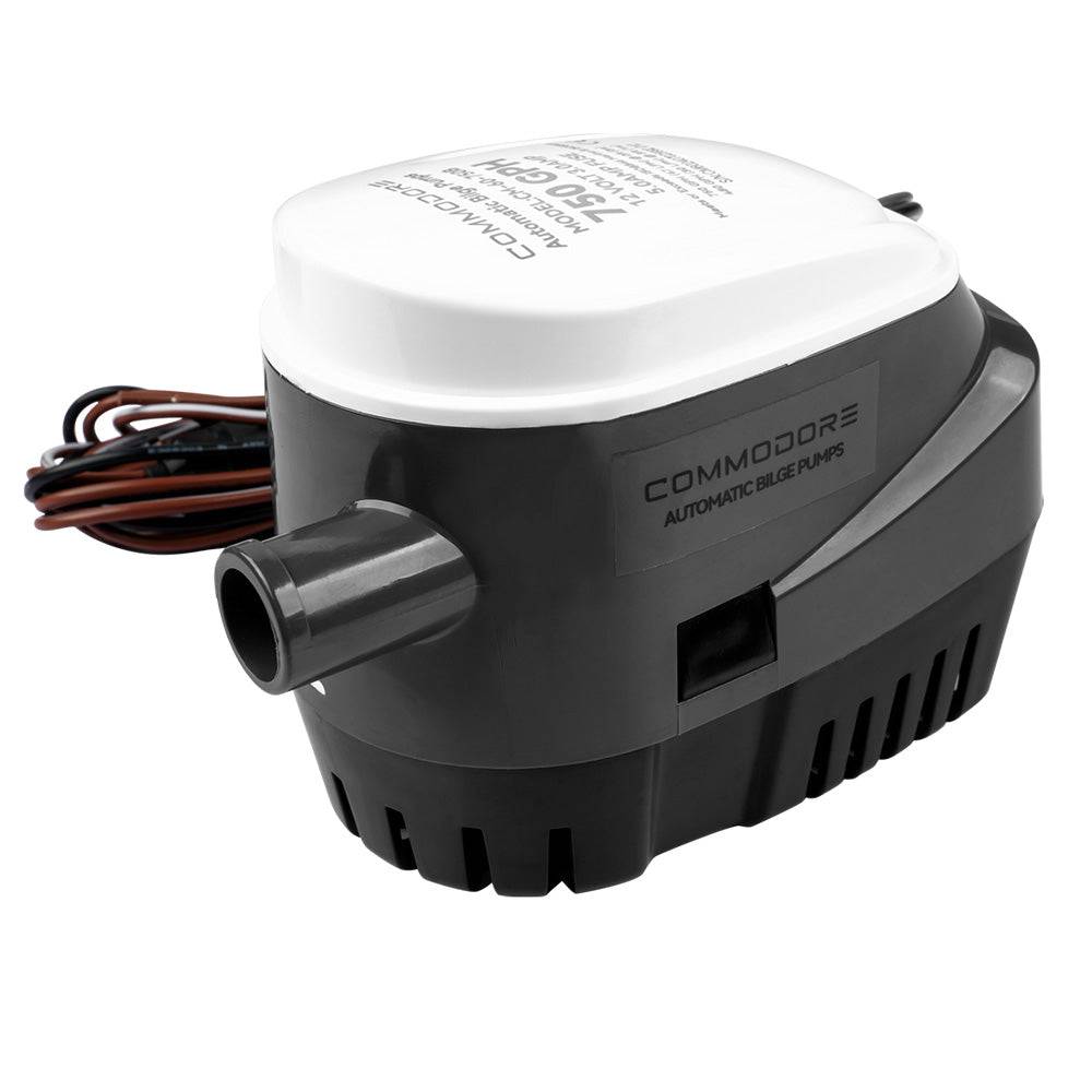 Commodore 750 GPH 60 Series Automatic Bilge Pump - 12V [CM-60-750B] - Twin Screws Marine Service