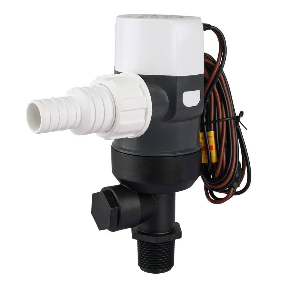 Commodore 1100 GPH Vertical Livewell Pump - Short - 12V [CM-D31-1100L] - Twin Screws Marine Service