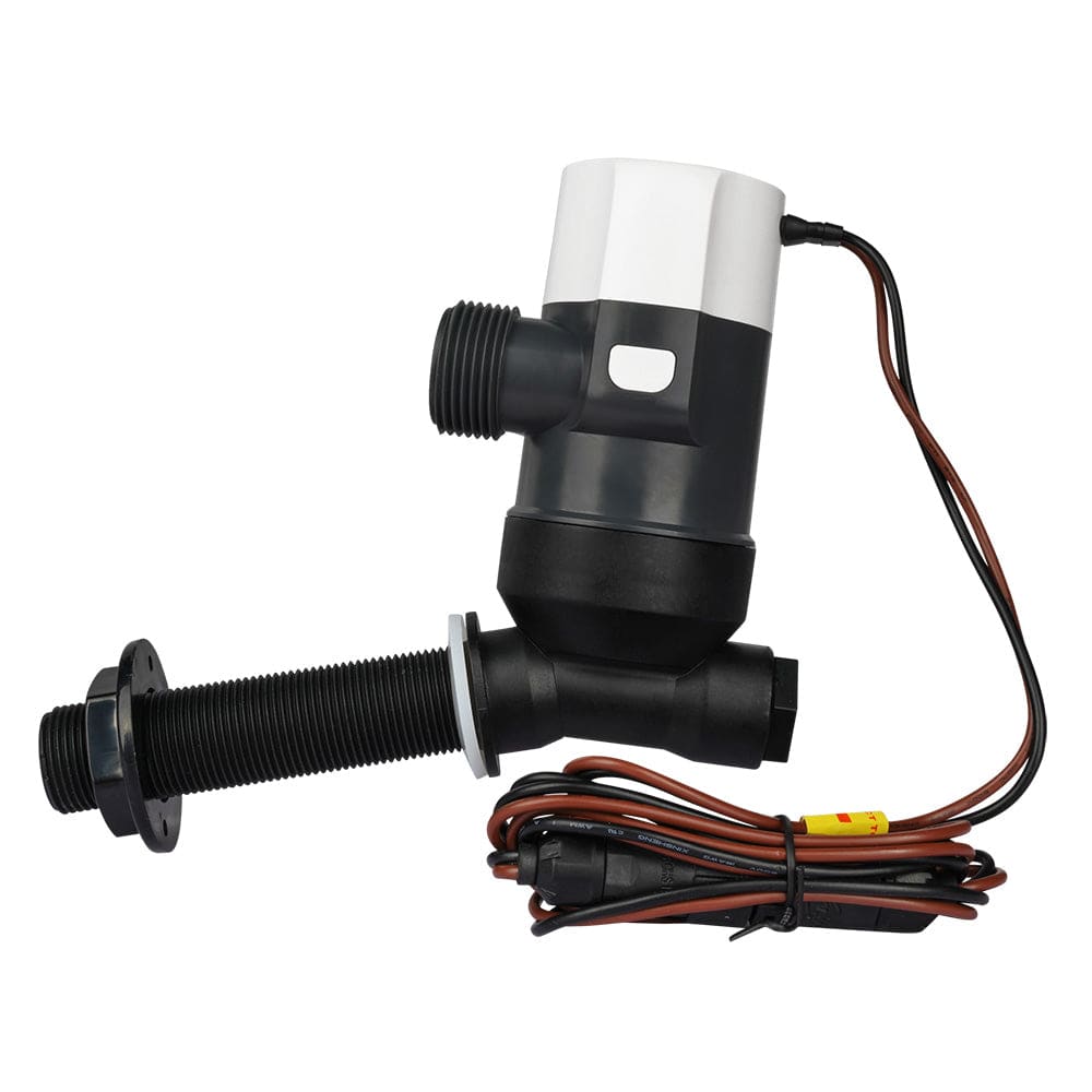 Commodore 1100 GPH Angled Livewell Pump - 12V [CM-E31-1100L] - Twin Screws Marine Service