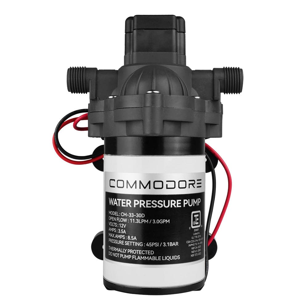 Commodore 3.0 GPM Water Pump - 12V [CM-33-30D] - Twin Screws Marine Service