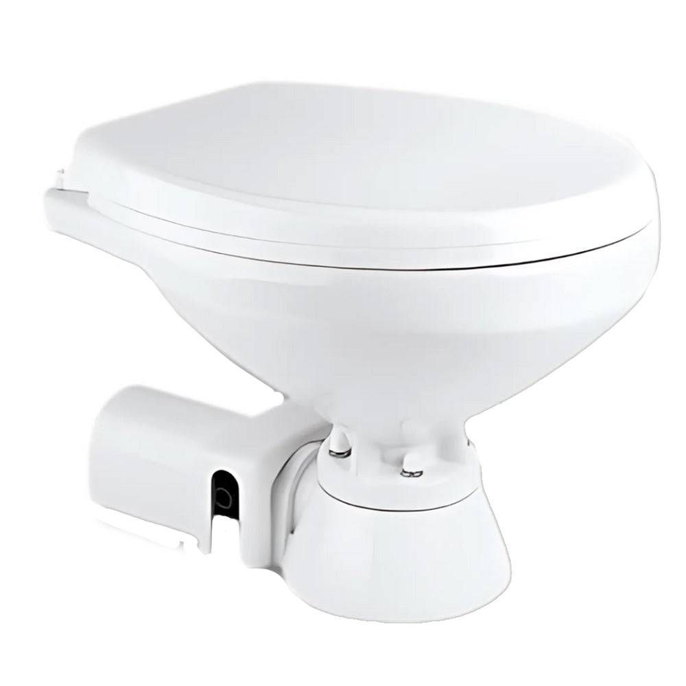 Commodore Electric Marine Toilet - Rear Macerator - Regular Size [CM1RMT] - Twin Screws Marine Service