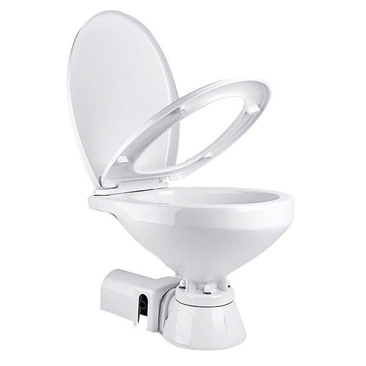 Commodore Electric Marine Toilet - Rear Macerator - Regular Size [CM1RMT] - Twin Screws Marine Service