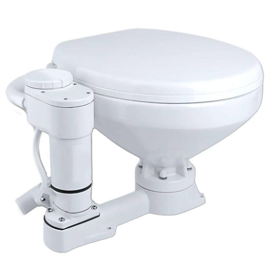 Commodore Electric Marine Toilet - Twist Flush - Regular Size [CM2RMT] - Twin Screws Marine Service
