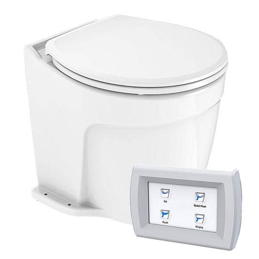 Commodore Deluxe Flush Electric Toilet - Raw Water Pump [CM6RMT] - Twin Screws Marine Service