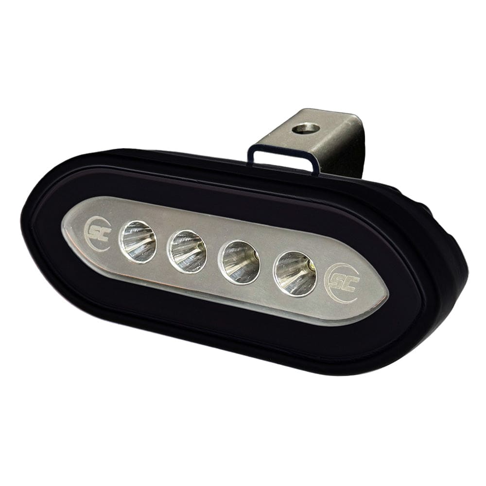 Shadow-Caster Bracket Mount Spreader Light - Black Housing - White [SCM-SLB4X-GW-BK] - Twin Screws Marine Service