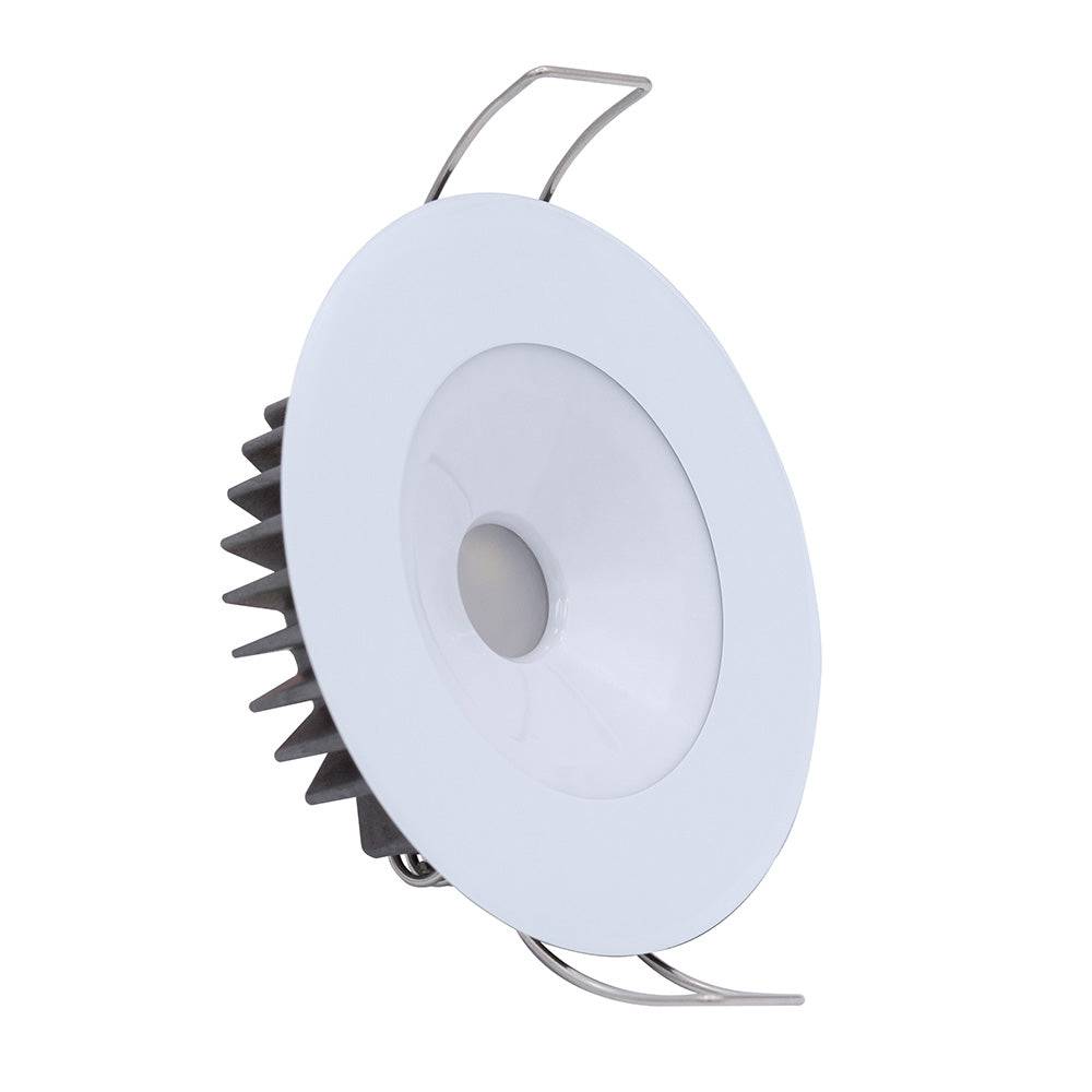 Lumitec Illusion Flush Mount LED Down Light - White - Non-Dimming - White Housing [117123] - Twin Screws Marine Service