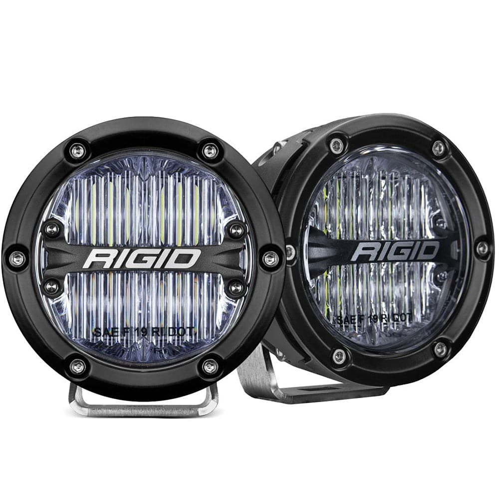 RIGID Industries 360-Series 4" LED SAE Fog Beam - White - Set of 2 [36120] - Twin Screws Marine Service