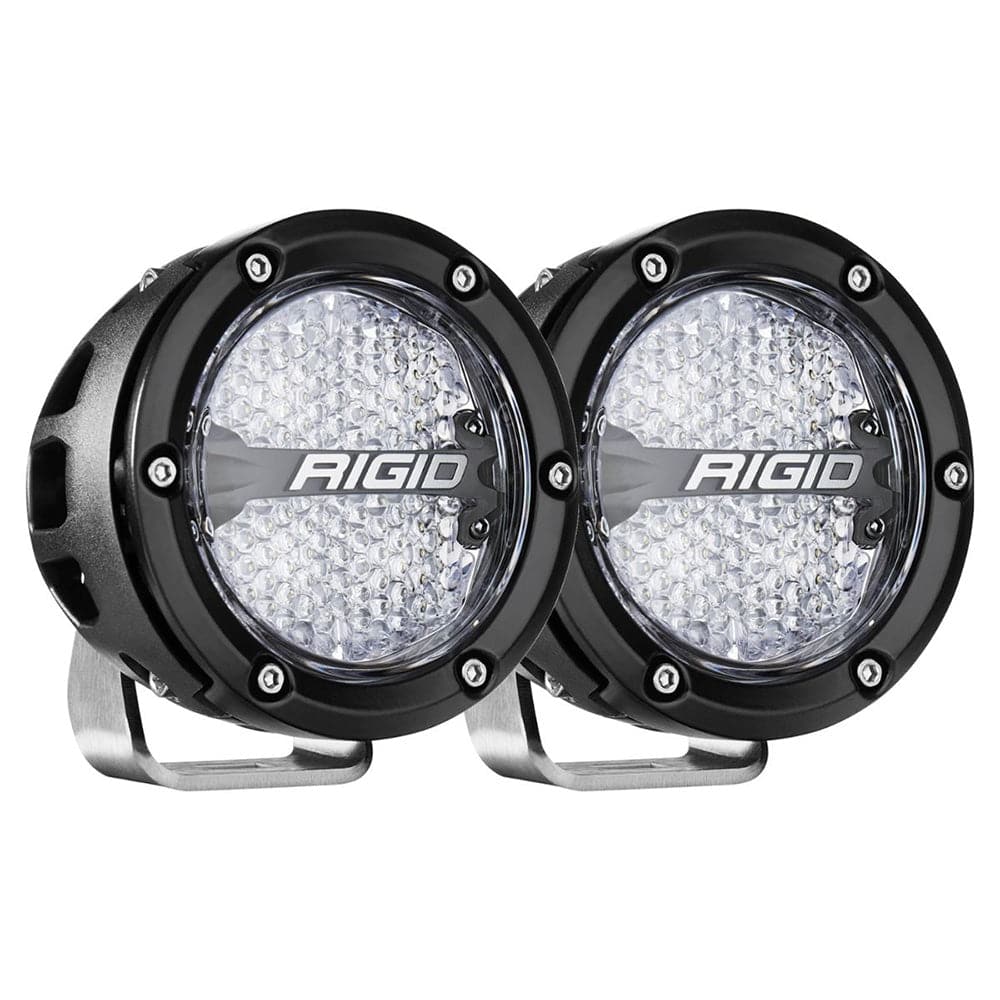 RIGID Industries 360-Series RGBW 4" Offroad Lamp Diffused Beam w/RGBW Backlight Pods - Set of 2 [36400] - Twin Screws Marine Service