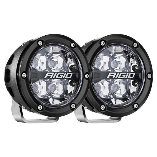 RIGID Industries 360-Series RGBW 4" Offroad Spot Beam w/RGBW Backlight Pods - Set of 2 [36402] - Twin Screws Marine Service