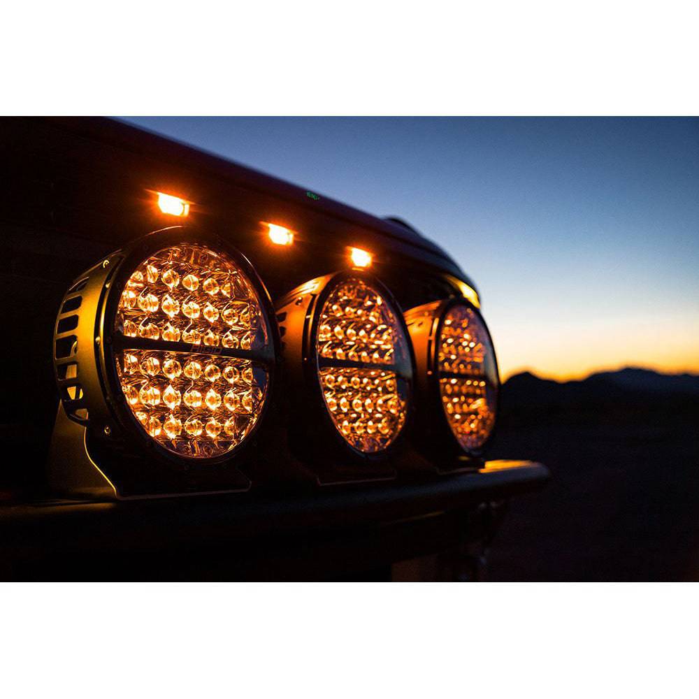 RIGID Industries 360-Series RGBW 9" Offroad Lamp Spot Beam w/RGBW Backlight Pods - Single [36422] - Twin Screws Marine Service