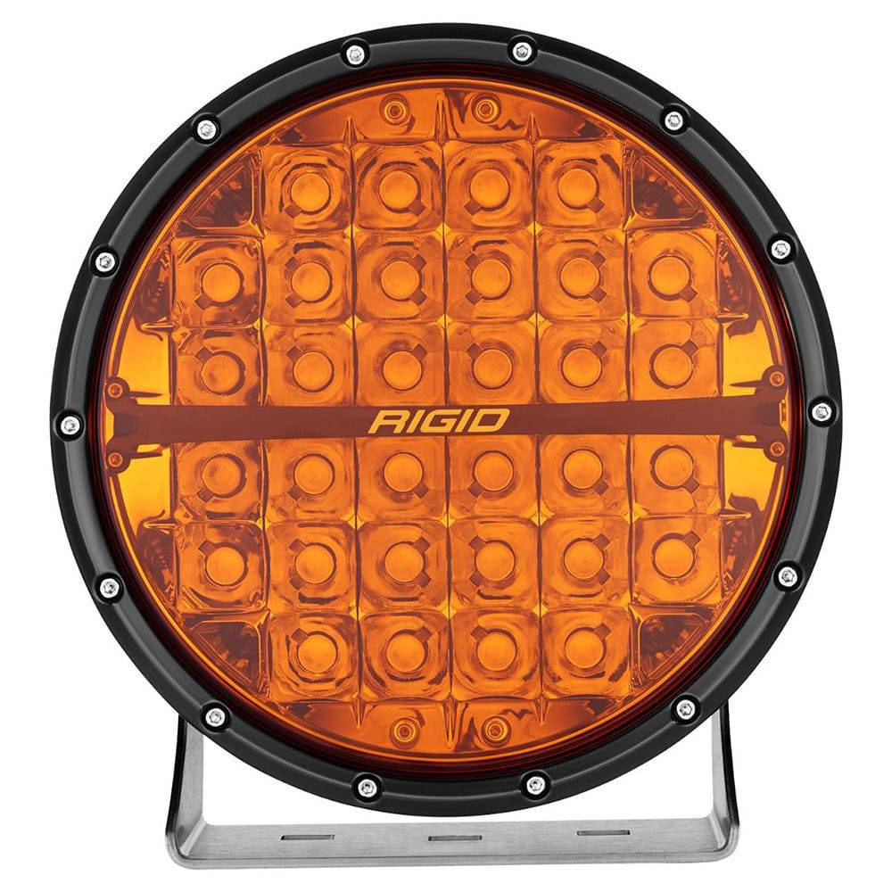 RIGID Industries 360-Series Amber Pro 9" Offroad Spot Beam w/Amber Backlight Pod - Single [36522] - Twin Screws Marine Service