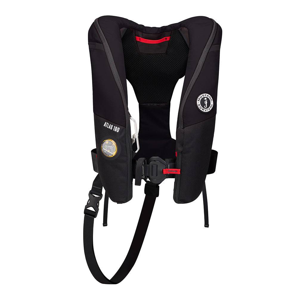 Mustang Atlas 190 DLX Open Ocean Inflatable PFD - Black [MD3195E1-13-0] - Twin Screws Marine Service