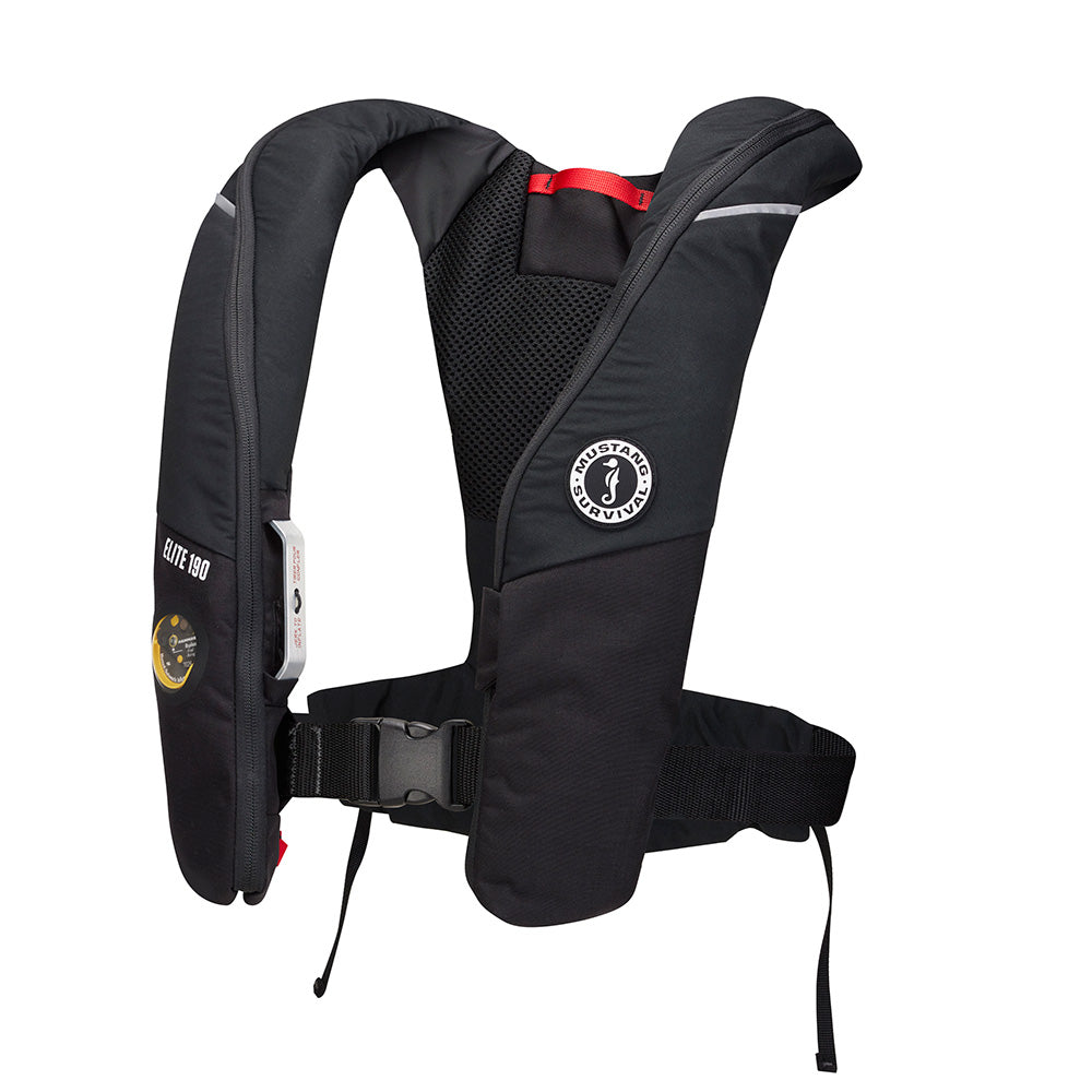 Mustang Elite 190 Offshore Inflatable PFD - Black [MD3170-13-0] - Twin Screws Marine Service