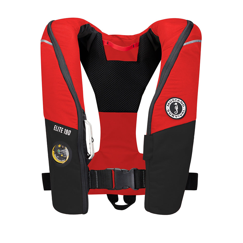 Mustang Elite 190 Offshore Inflatable PFD - Red/Black [MD3170-123-0] - Twin Screws Marine Service