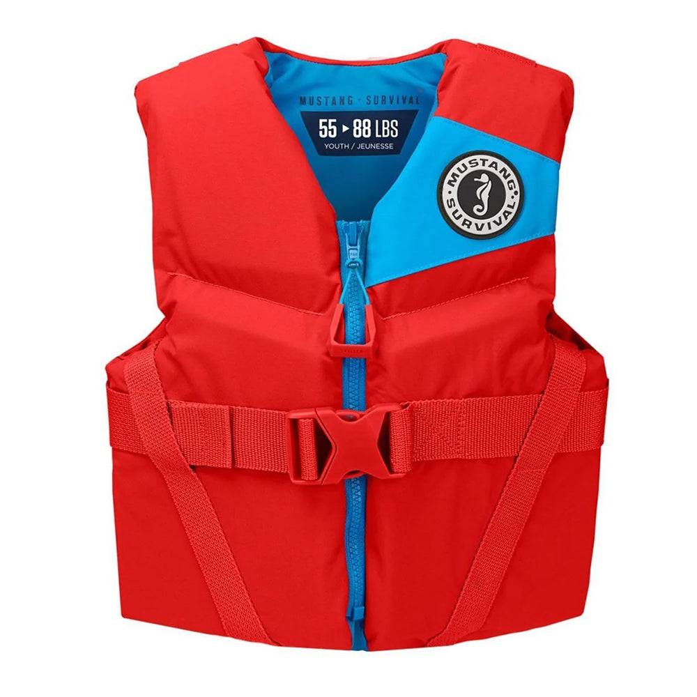 Mustang Youth REV Foam Life Vest - Imperial Red [MV357002-277-0] - Twin Screws Marine Service