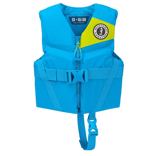 Mustang Child Rev Foam Life Vest - Azure Blue [MV356502-268-0] - Twin Screws Marine Service