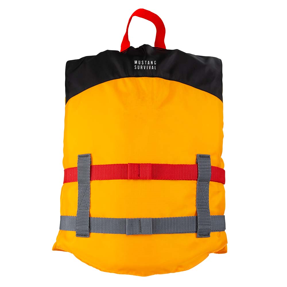 Mustang Youth Livery Foam Vest - Mango/Black [MV230002-203-0] - Twin Screws Marine Service