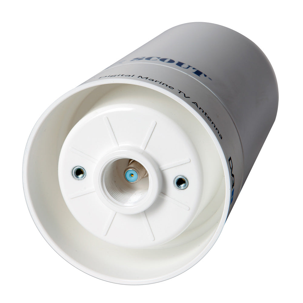 Scout Wave 4" White TV Antenna Omnidirectional 25dB Gain w/10M, 75 ohms, Cable [PF AN NTV002]