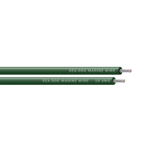 Sea-Dog 18 AWG Green Primary Wire - 500' [8018047]