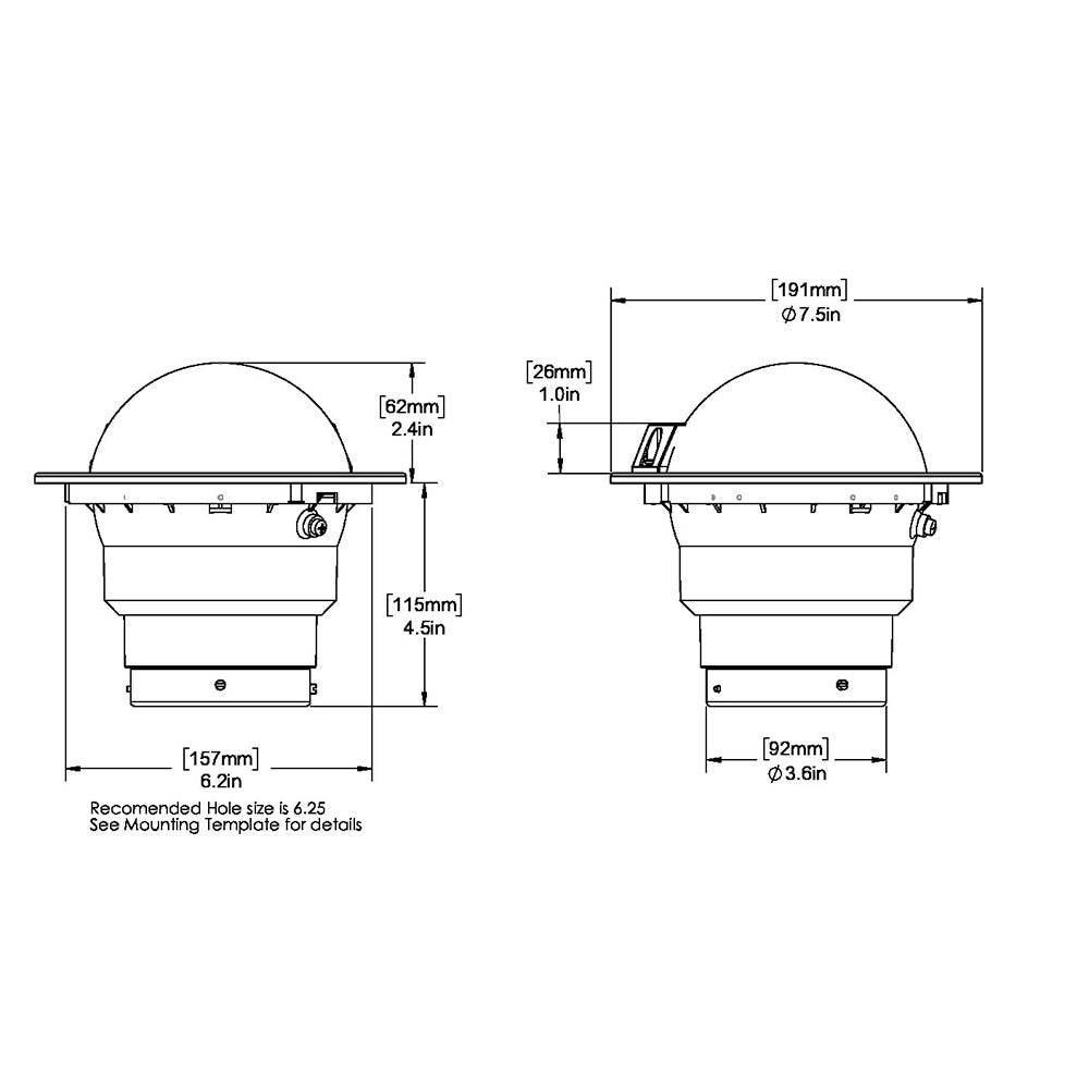 Ritchie SS-5000W SuperSport Compass - Flush Mount - White [SS-5000W] - Twin Screws Marine Service