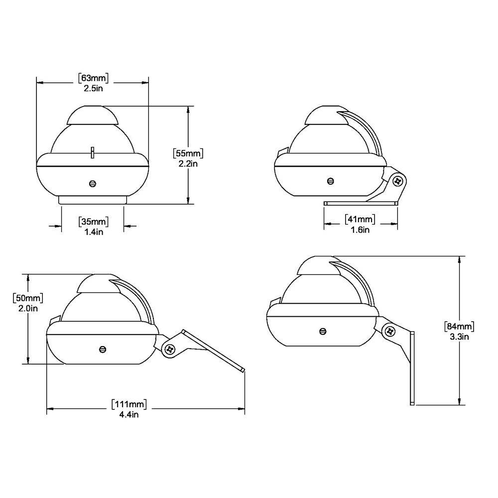 Ritchie X-10-A RitchieSport Automotive Compass - Bracket Mount - Gray [X-10-A] - Twin Screws Marine Service