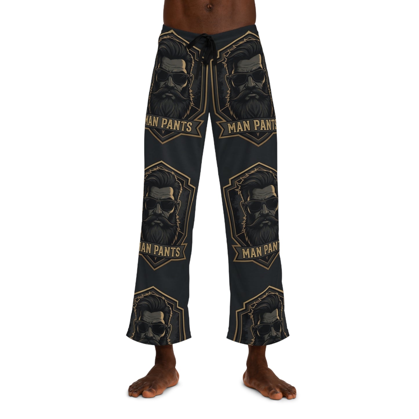 Men's 'Man Pants' Graphic Pajama Pants — Beard & Sunglasses Lounge Sleepwear