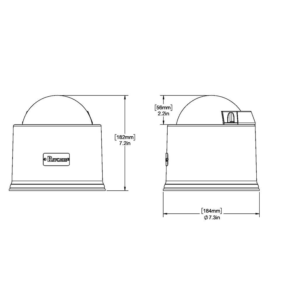 Ritchie SP-5-C GlobeMaster Compass - Pedestal Mount - Stainless Steel - 12V - 5 Degree Card [SP-5-C] - Twin Screws Marine Service
