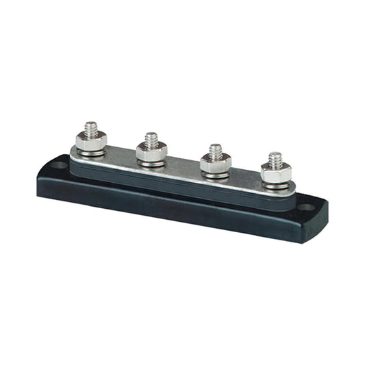 Blue Sea 2305 MiniBus 100 Ampere Common BusBar 4 x 10-32 Stud Terminal [2305] - Twin Screws Marine Service