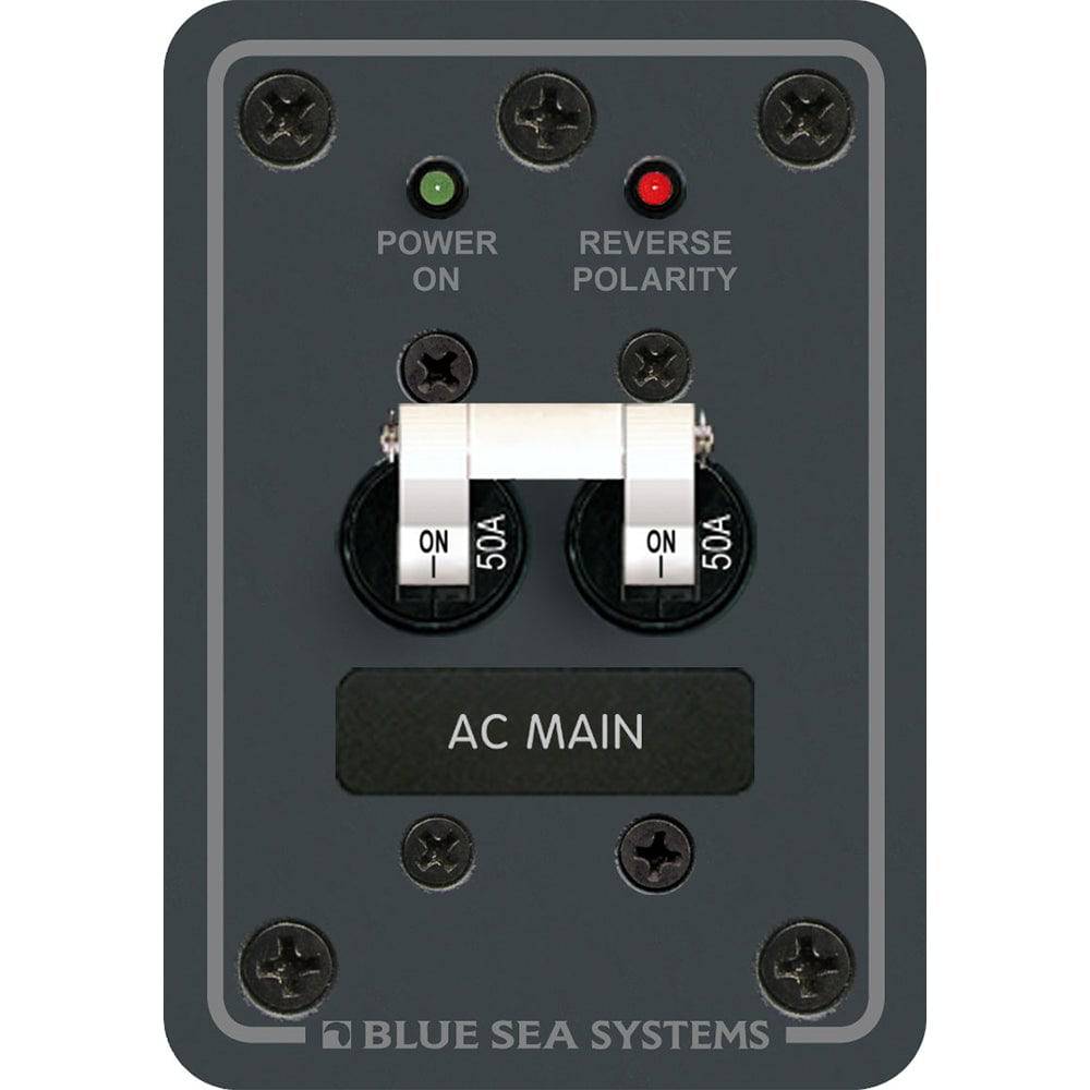 Blue Sea 8079 AC Main Only Circuit Breaker Panel - White Switches [8079] - Twin Screws Marine Service