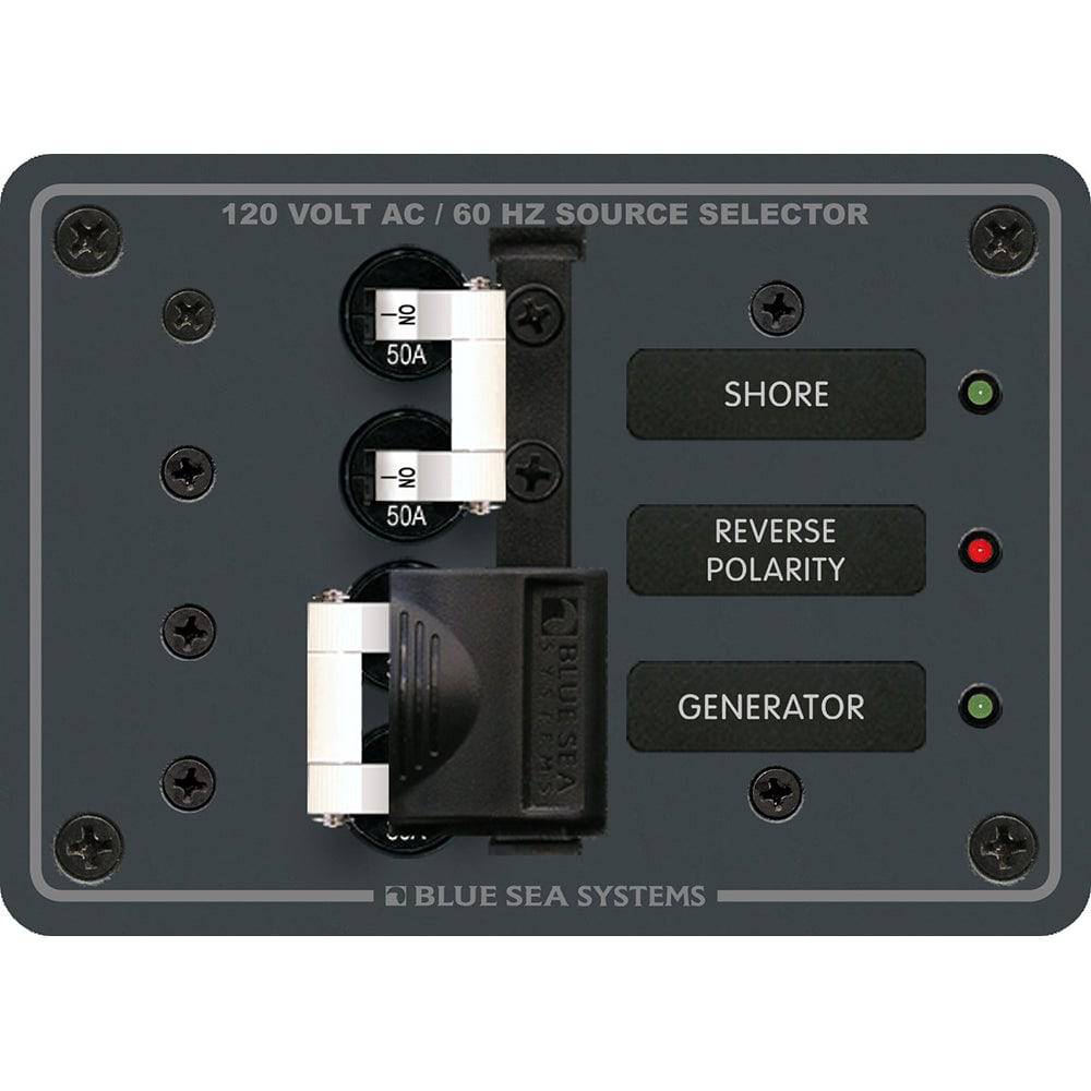 Blue Sea 8061 AC Toggle Source Selector 120V AC - 50AMP [8061] - Twin Screws Marine Service