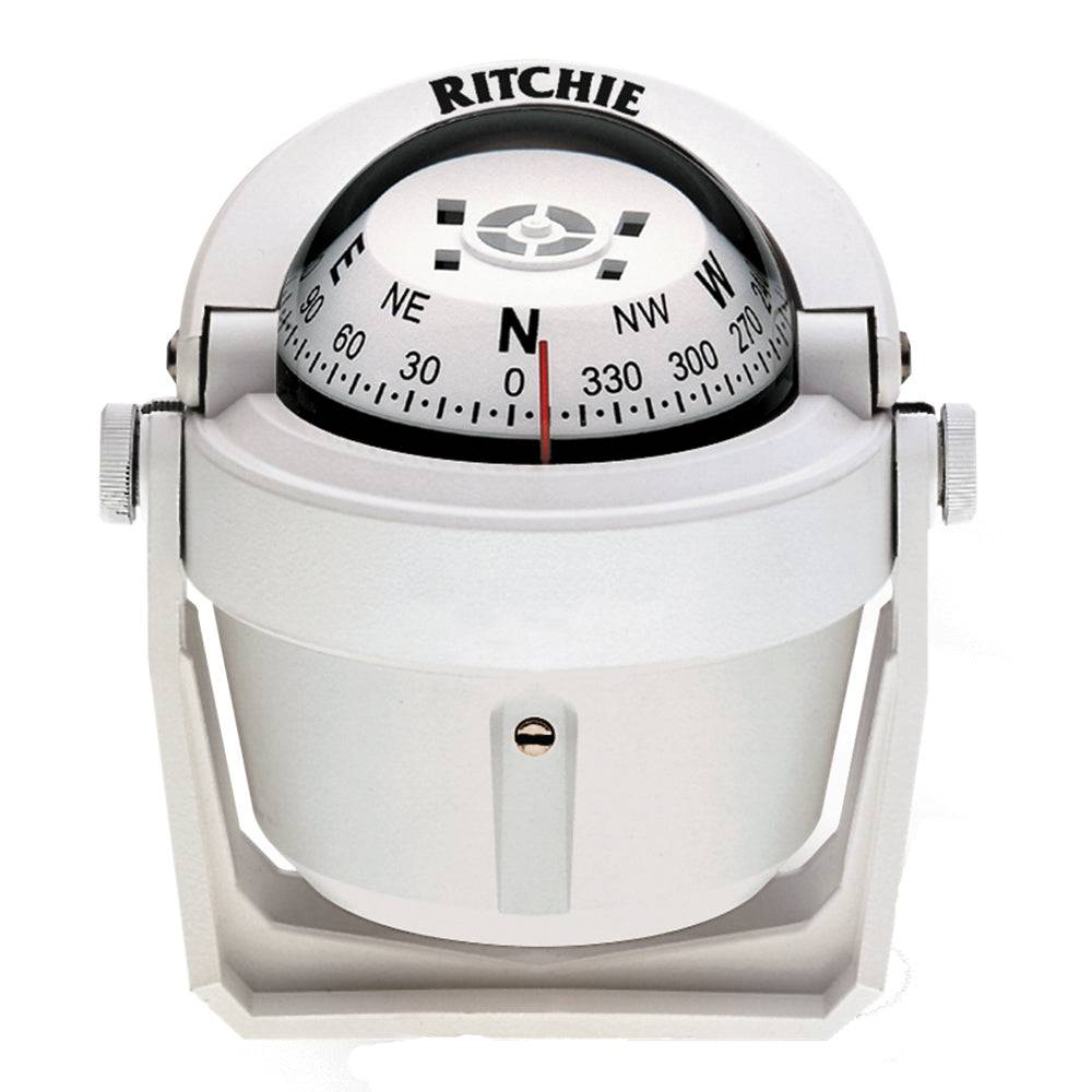 Ritchie B-51W Explorer Compass - Bracket Mount - White [B-51W] - Twin Screws Marine Service