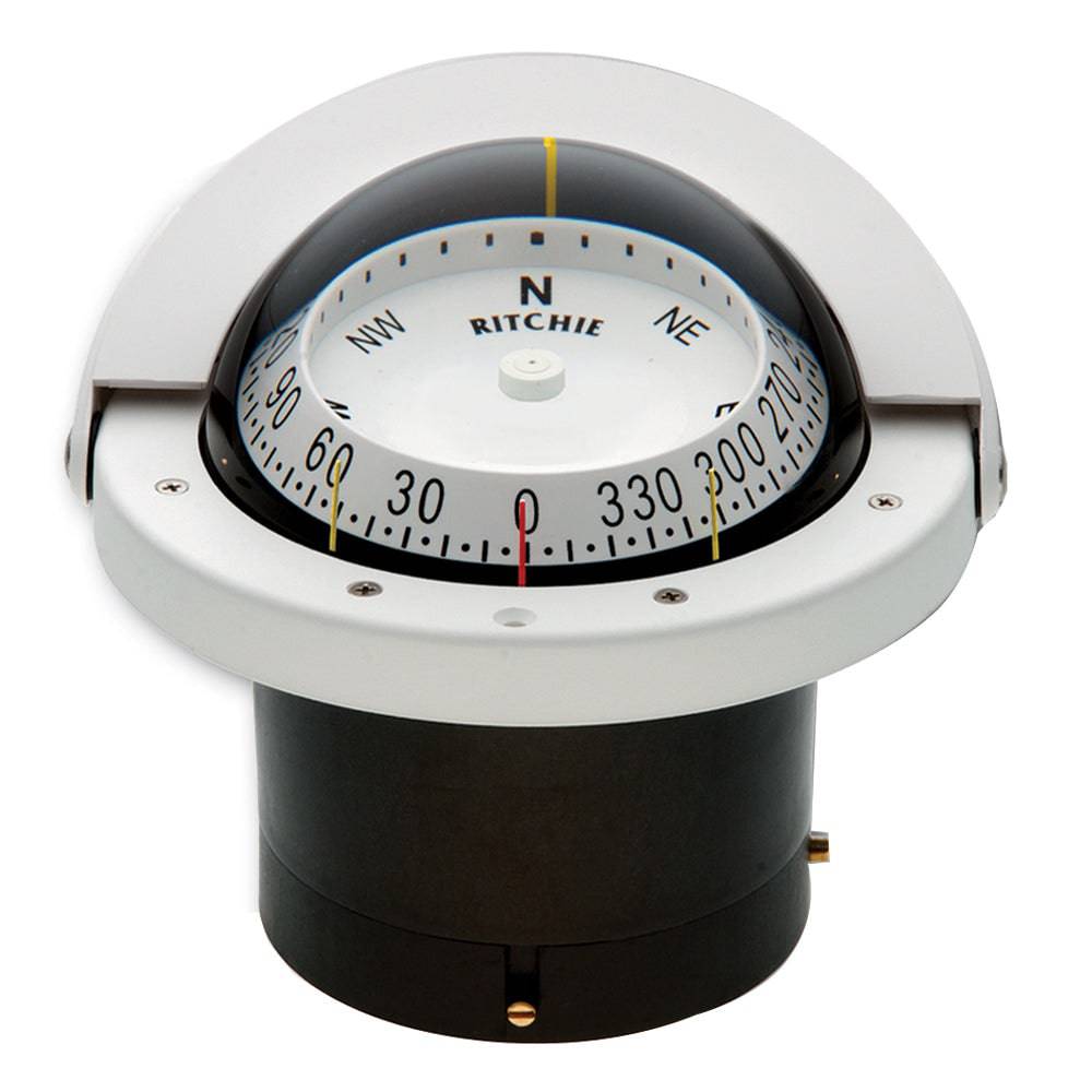 Ritchie FNW-203 Navigator Compass - Flush Mount - White [FNW-203] - Twin Screws Marine Service