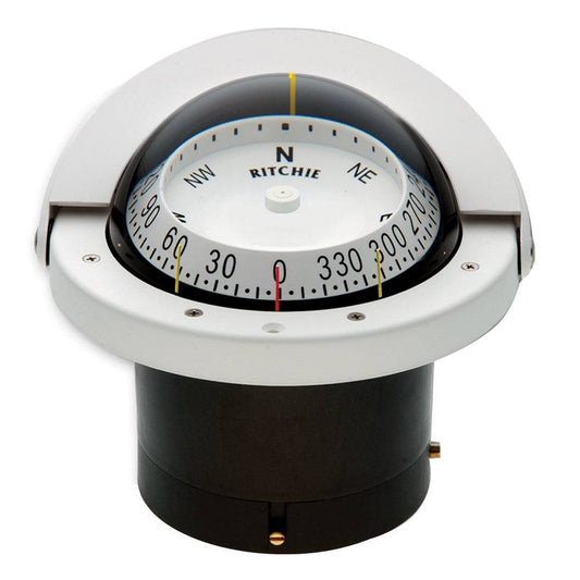 Ritchie FNW-203 Navigator Compass - Flush Mount - White [FNW-203] - Twin Screws Marine Service