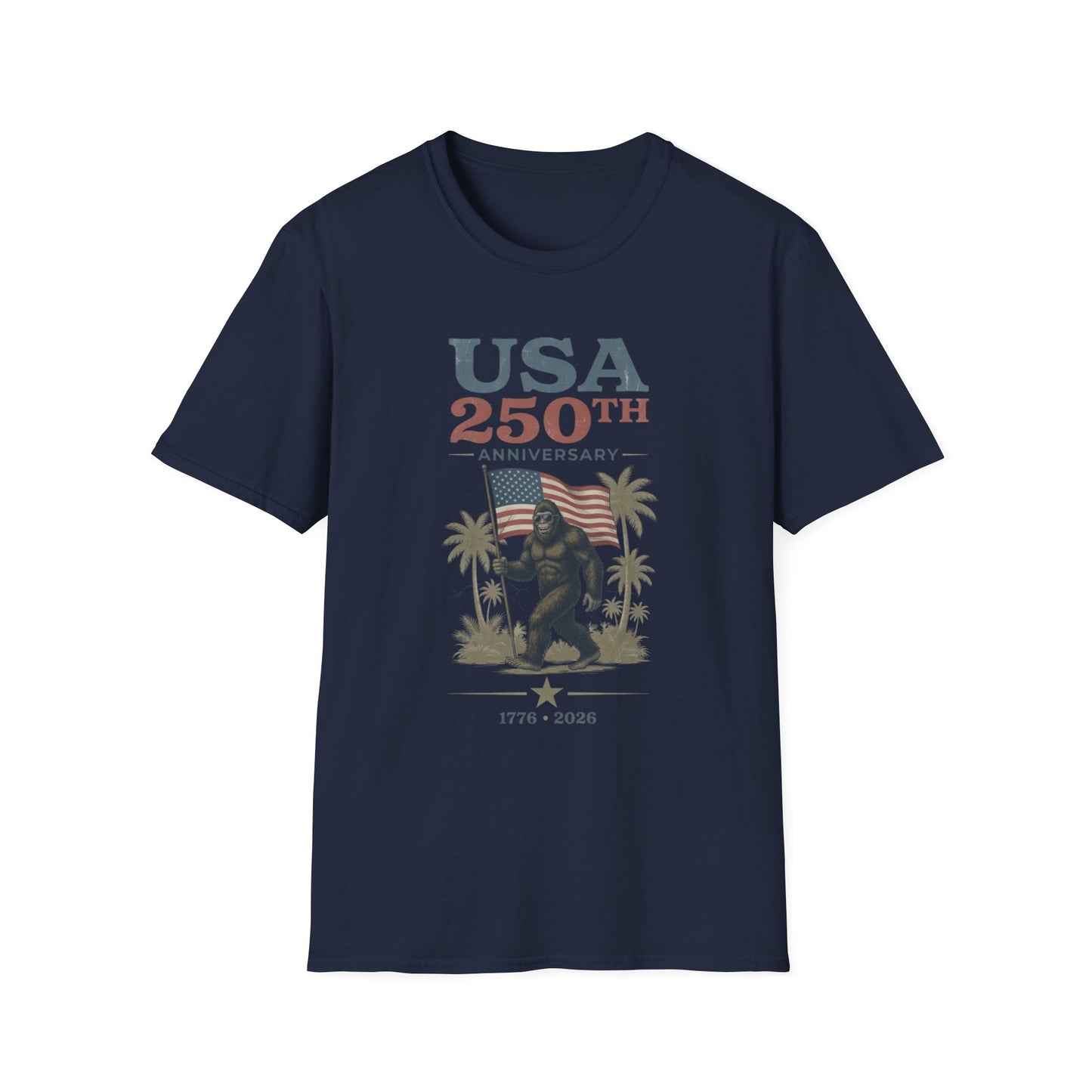 USA 250th Anniversary T-Shirt — Patriotic American Flag Celebration Tee