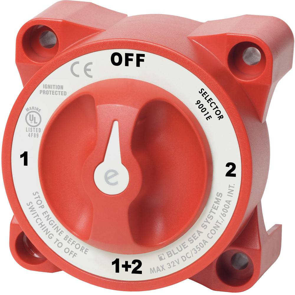 Blue Sea 9001e e-Series Battery Switch Selector [9001E] - Twin Screws Marine Service