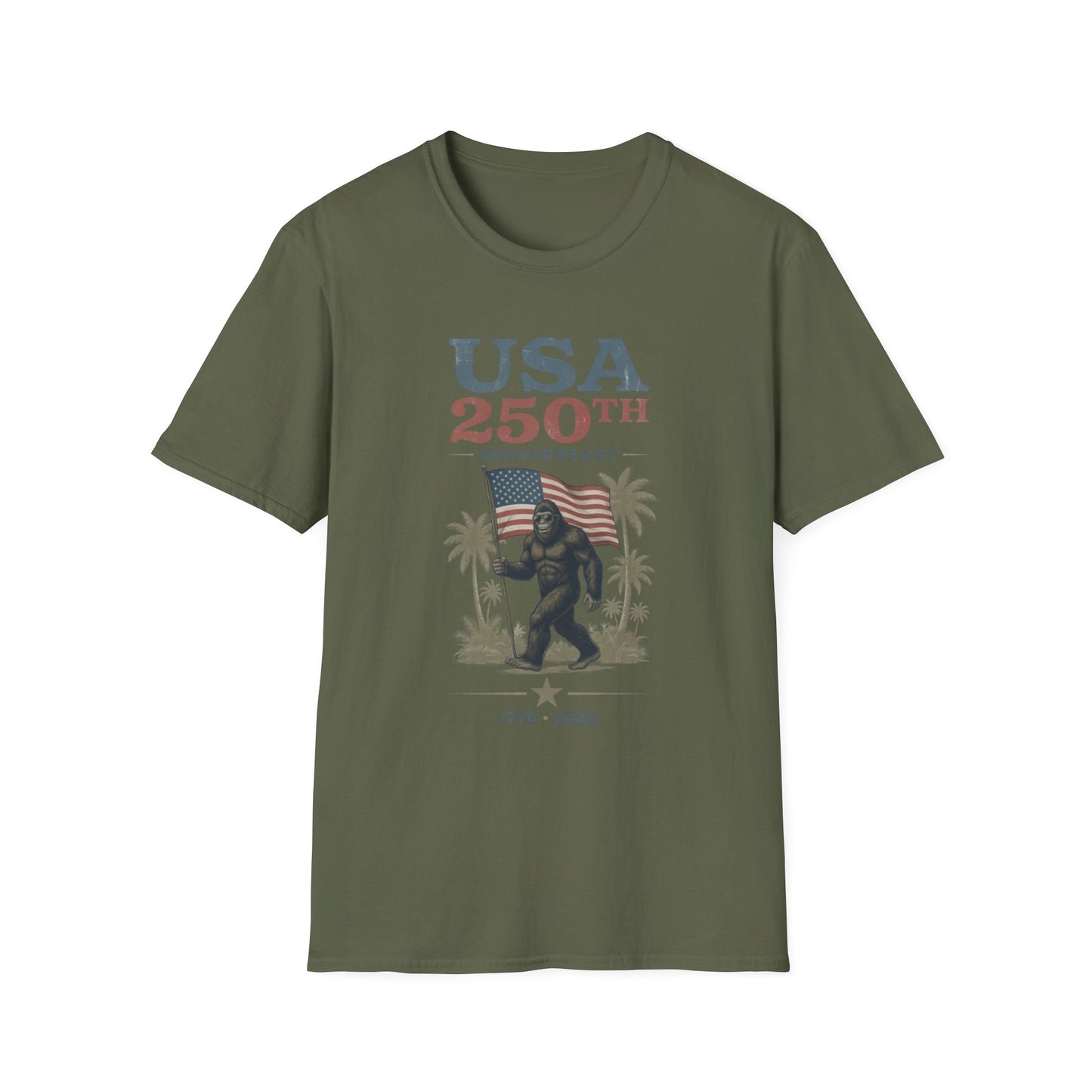 USA 250th Anniversary T-Shirt — Patriotic American Flag Celebration Tee