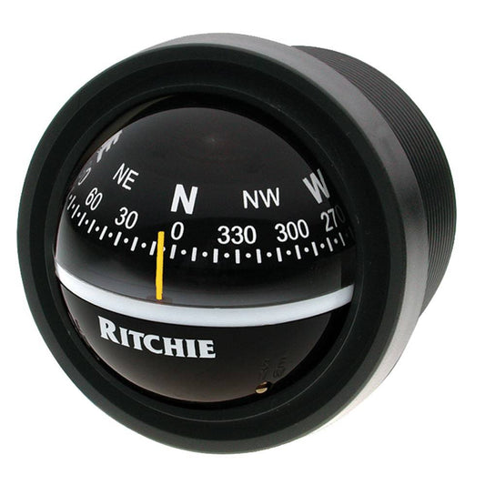 Ritchie V-57.2 Explorer Compass - Dash Mount - Black [V-57.2] - Twin Screws Marine Service