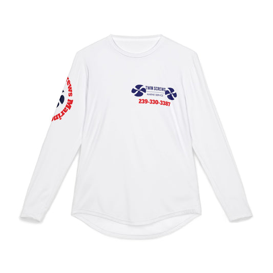 Men's UV Protection Long Sleeve Shirt – Soccer Emblem Sleeve Performance Top