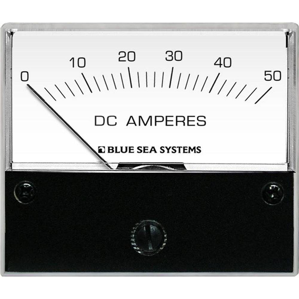 Blue Sea 8022 DC Analog Ammeter - 2-3/4 Face, 0-50 AMP DC [8022] - Twin Screws Marine Service