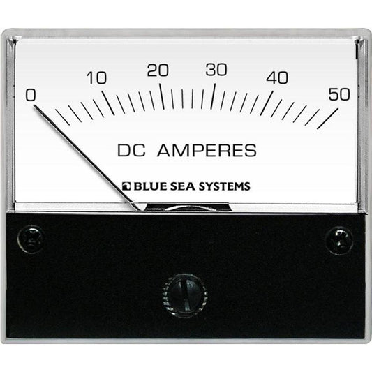 Blue Sea 8022 DC Analog Ammeter - 2-3/4 Face, 0-50 AMP DC [8022] - Twin Screws Marine Service