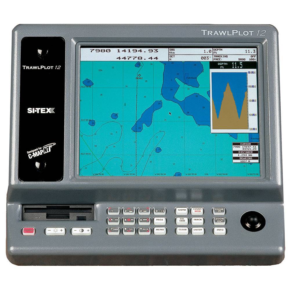 SI-TEX TRAWLPLOT 12 SD Color Chartplotter w/WAAS Receiver [TRAWLPLOT 12] - Twin Screws Marine Service